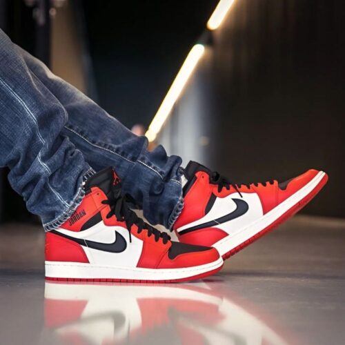 On-foot of the Air Jordan 1