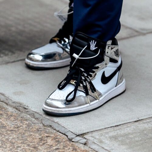 On-foot of the Air Jordan 1