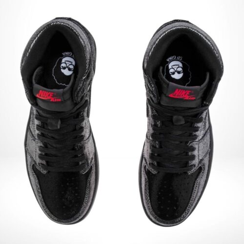 Top-down view of the Air Jordan 1