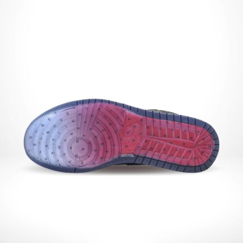 Bottom view of the Air Jordan 1