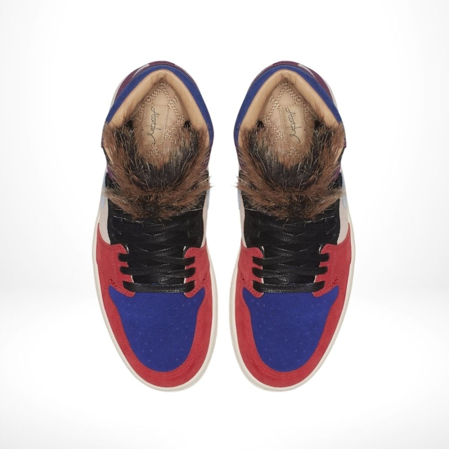 Top-down view of the Air Jordan 1