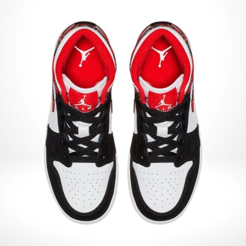 Top-down view of the Air Jordan 1
