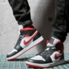 On-foot of the Air Jordan 1