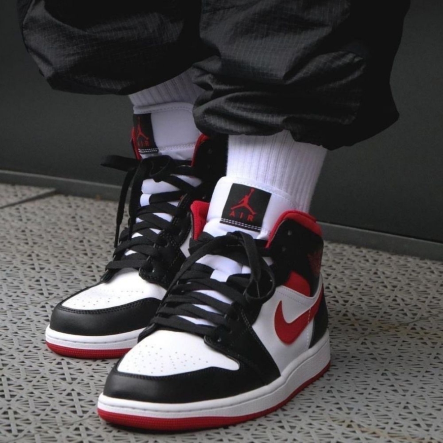 On-foot of the Air Jordan 1