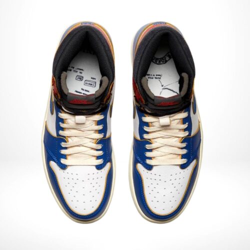 Top-down view of the Air Jordan 1