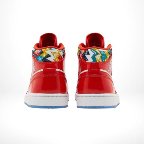 Rear view of the Air Jordan 1