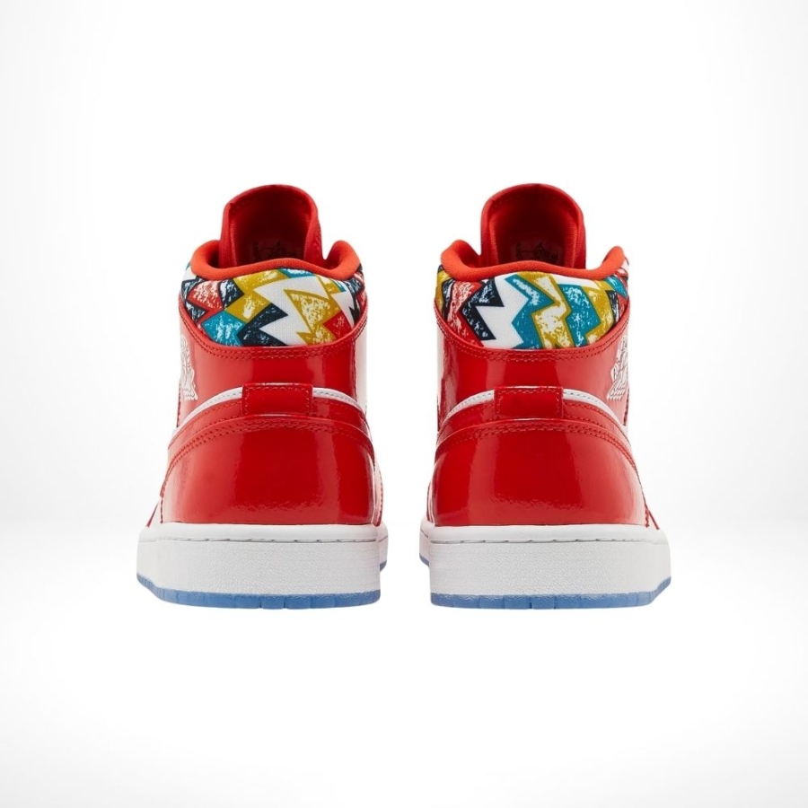 Rear view of the Air Jordan 1