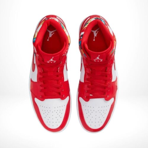 Top-down view of the Air Jordan 1