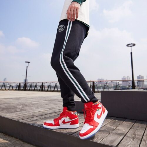 On-foot of the Air Jordan 1