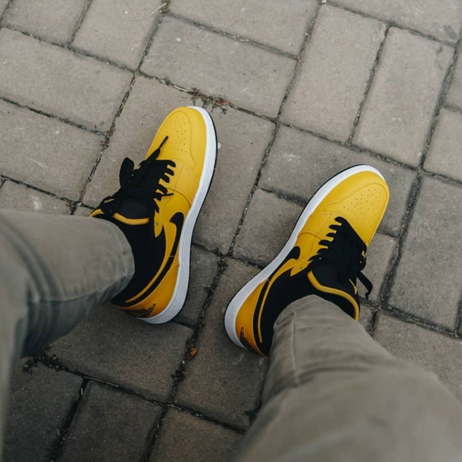 On-foot of the Air Jordan 1