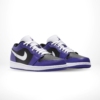 Angled front view of a full pair of Air Jordan 1
