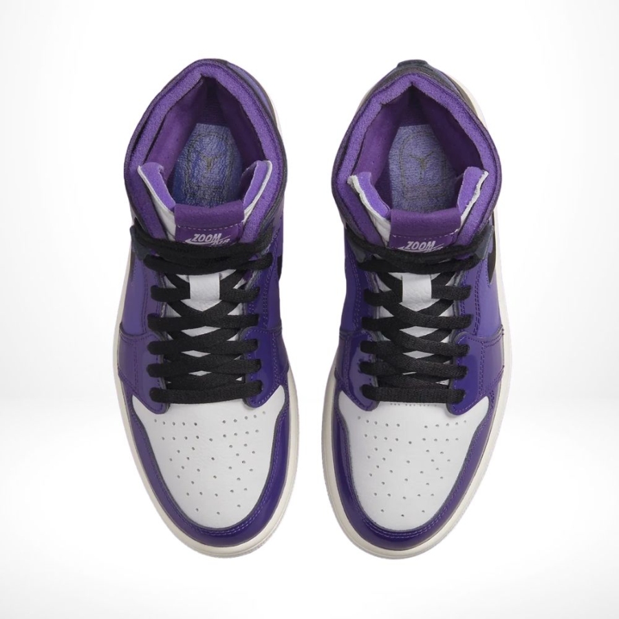 Top-down view of the Air Jordan 1