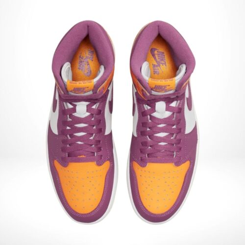Top-down view of the Air Jordan 1