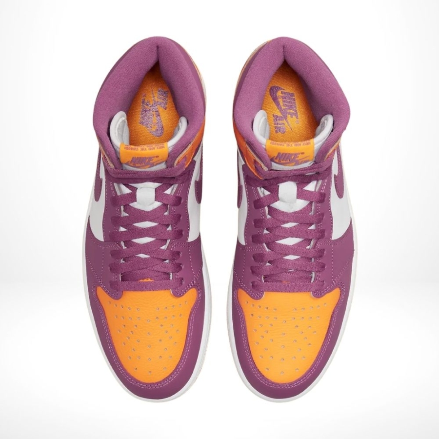 Top-down view of the Air Jordan 1