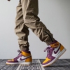 On-foot of the Air Jordan 1