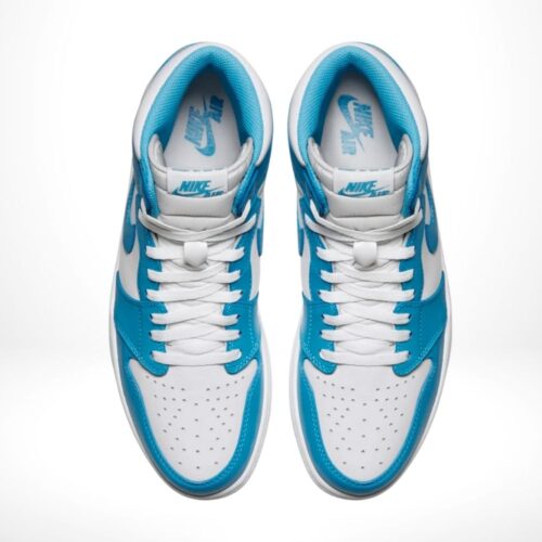 Top-down view of the Air Jordan 1