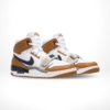 Angled front view of a full pair of Air Jordan Legacy 312