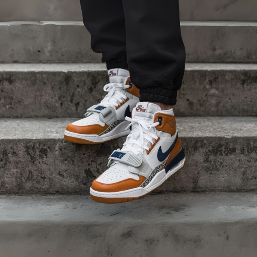 On-foot of the Air Jordan Legacy 312