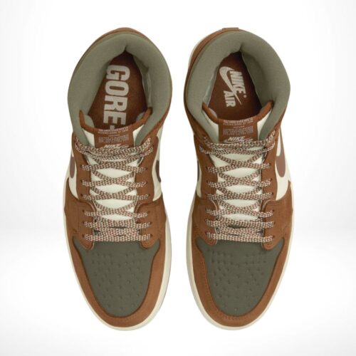 Top-down view of the Air Jordan 1