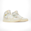 Angled front view of a full pair of Air Jordan 1
