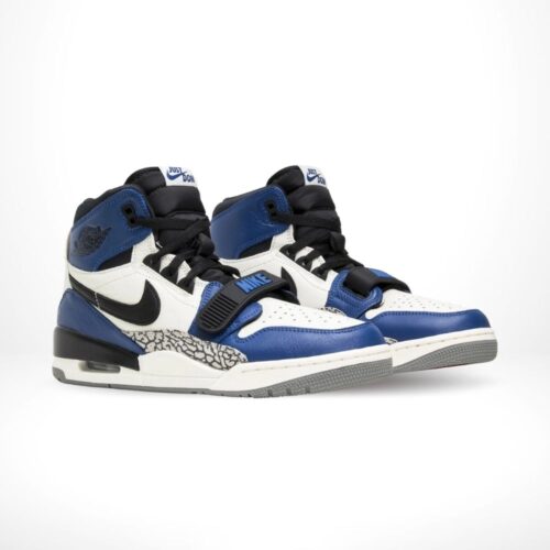Angled front view of a full pair of Air Jordan Legacy 312