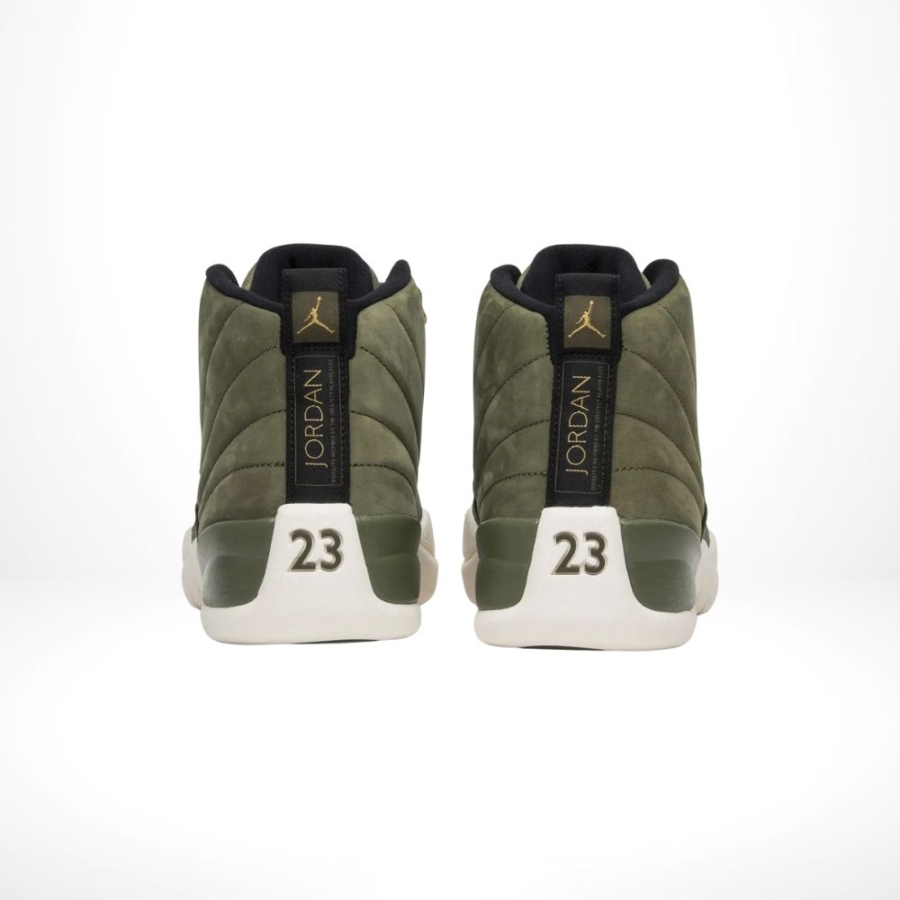 Rear view of the Air Jordan 12