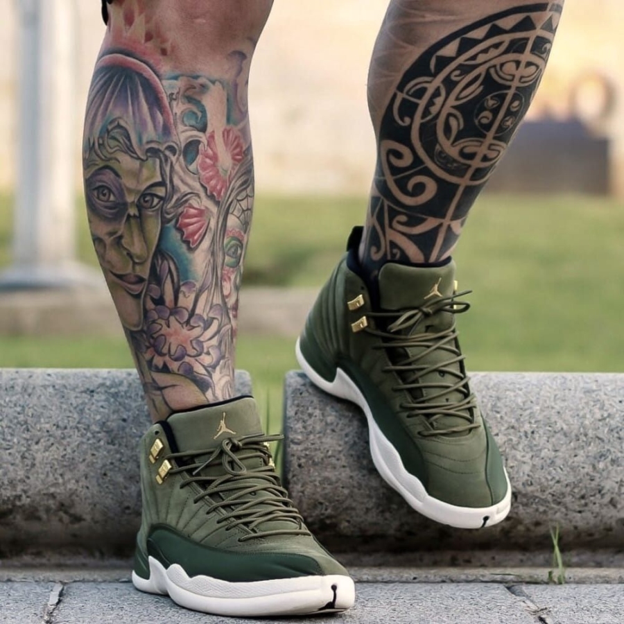 On-foot of the Air Jordan 12