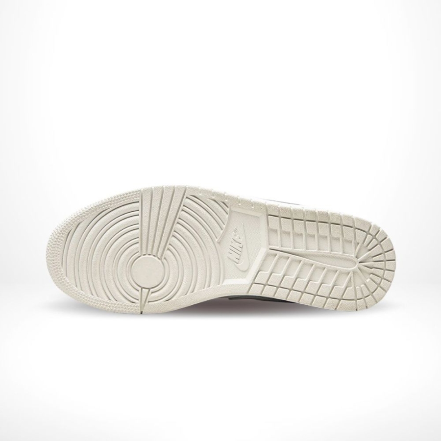 Air Jordan 1 Mid All Over Logos White Black - Image 6