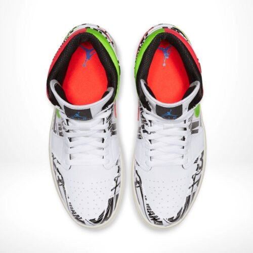 Top-down view of the Air Jordan 1