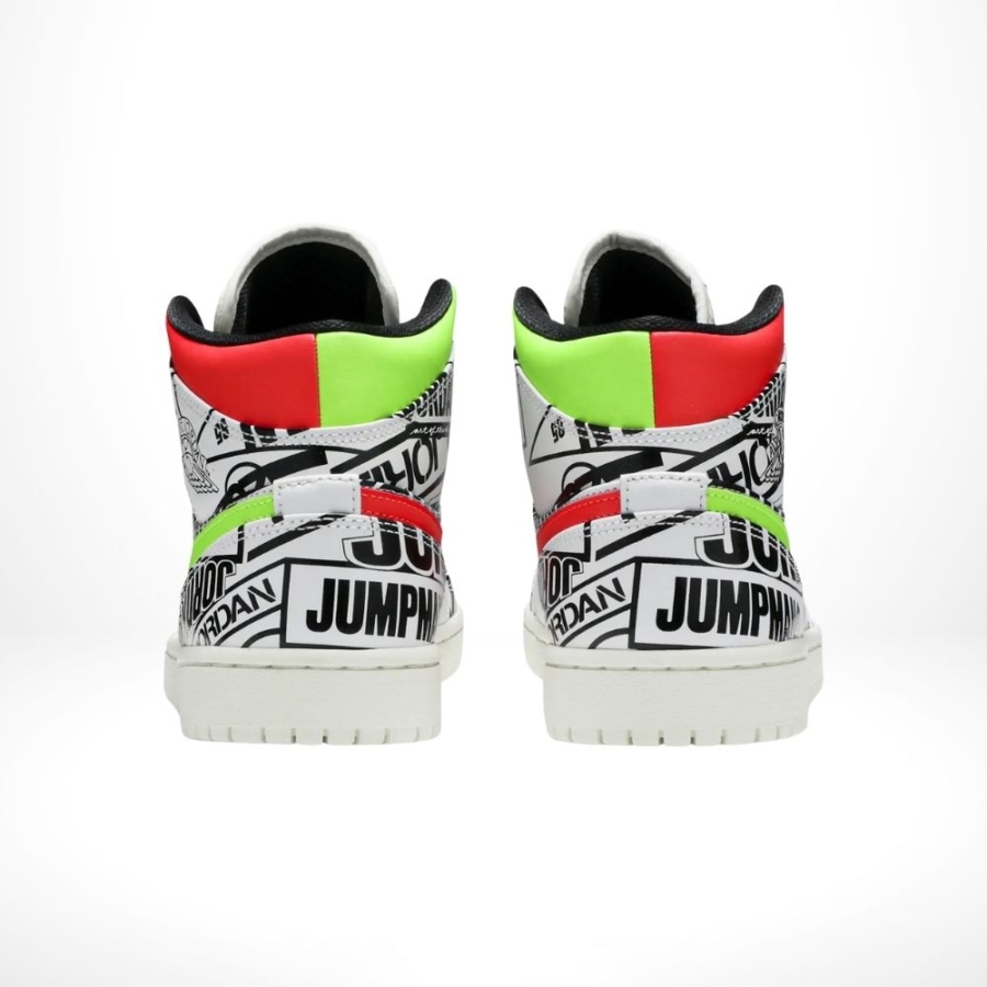 Rear view of the Air Jordan 1