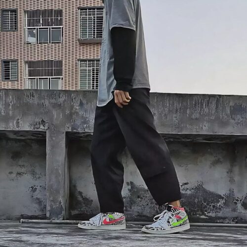 On-foot of the Air Jordan 1
