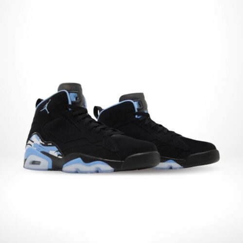 Angled front view of a full pair of Air Jordan MVP