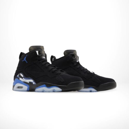 Angled front view of a full pair of Air Jordan MVP
