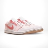 Angled front view of a full pair of Air Jordan 1