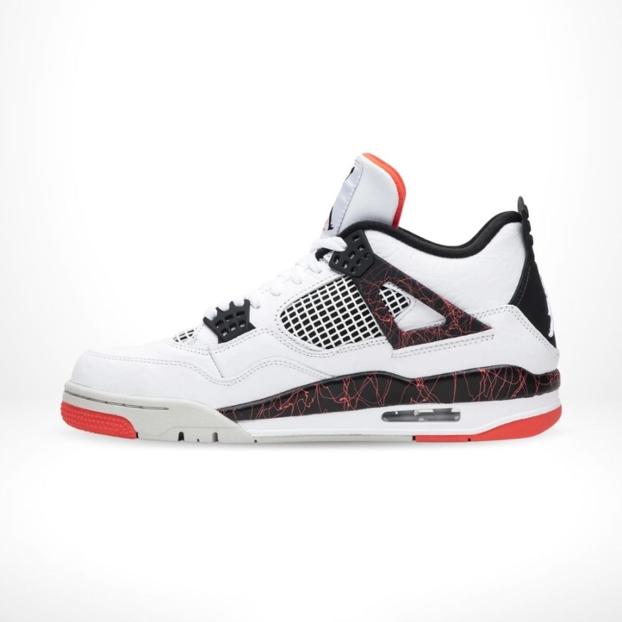Medial side view of the Air Jordan 4