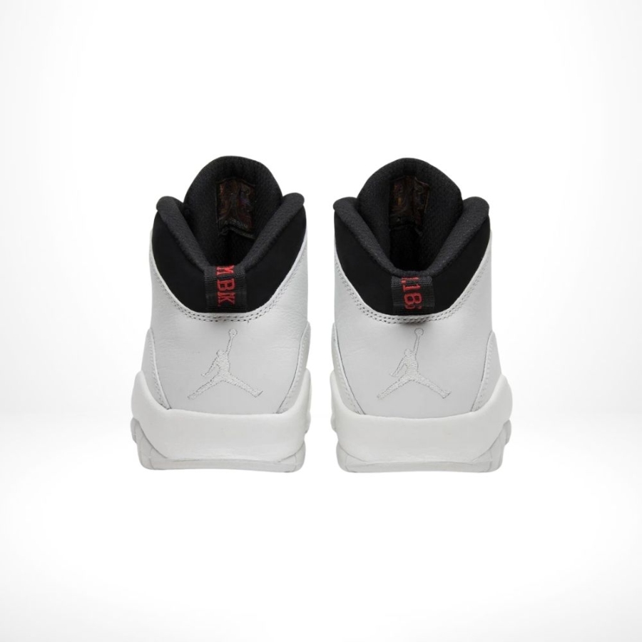 Rear view of the Air Jordan 10