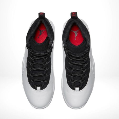 Top-down view of the Air Jordan 10