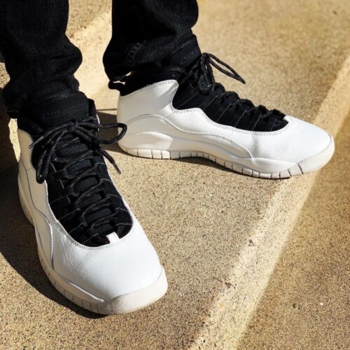 On-foot of the Air Jordan 10