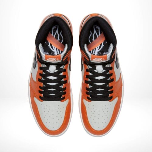 Top-down view of the Air Jordan 1