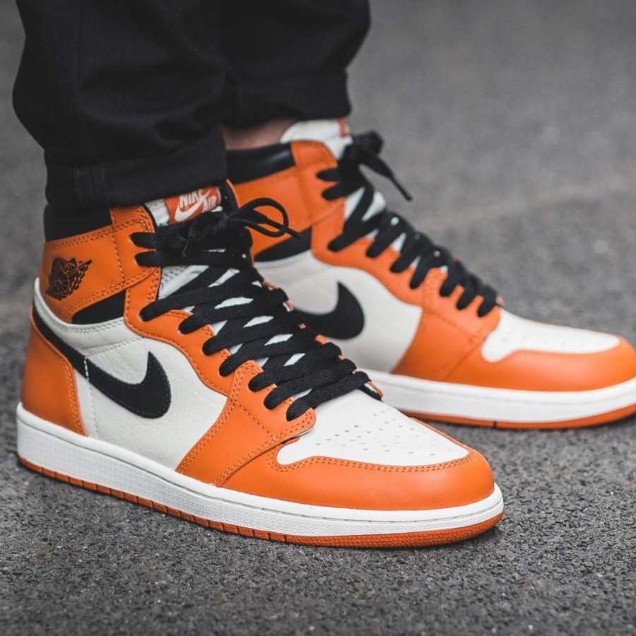 On-foot of the Air Jordan 1