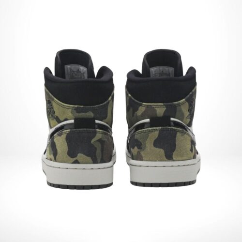 Air Jordan 1 Mid Camo Khaki Green Brown - Image 5