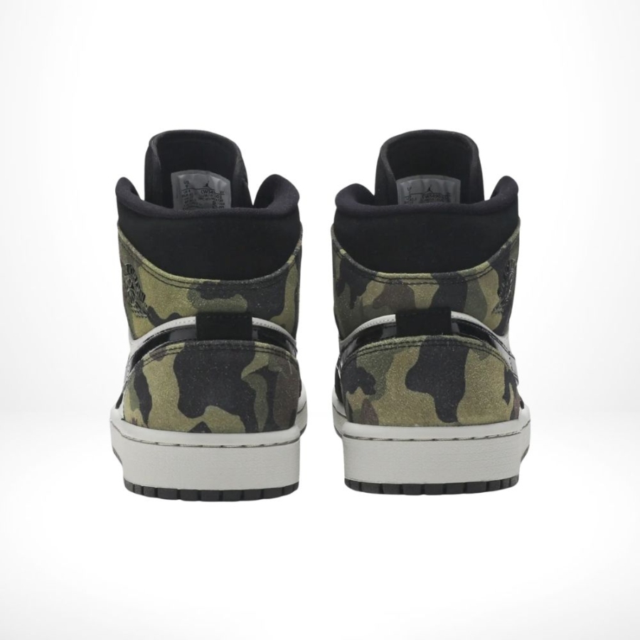 Air Jordan 1 Mid Camo Khaki Green Brown - Image 5