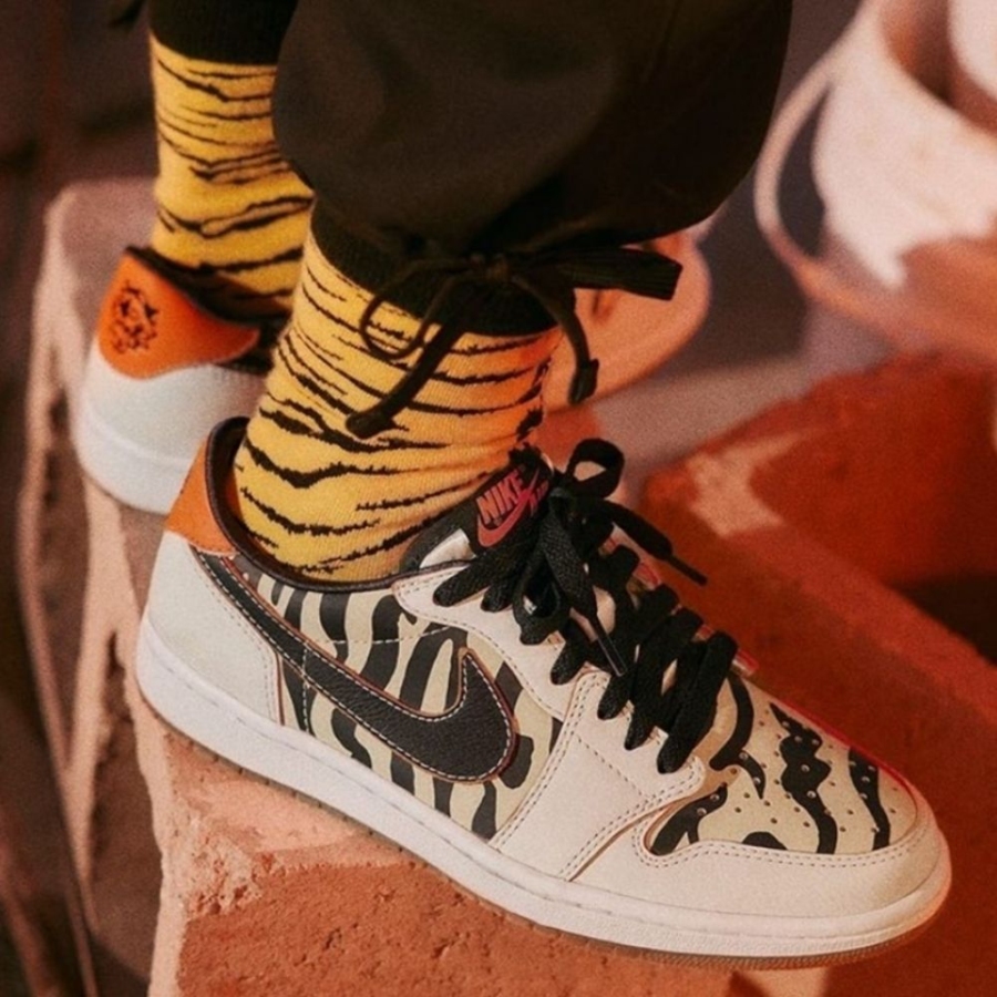 On-foot of the Air Jordan 1