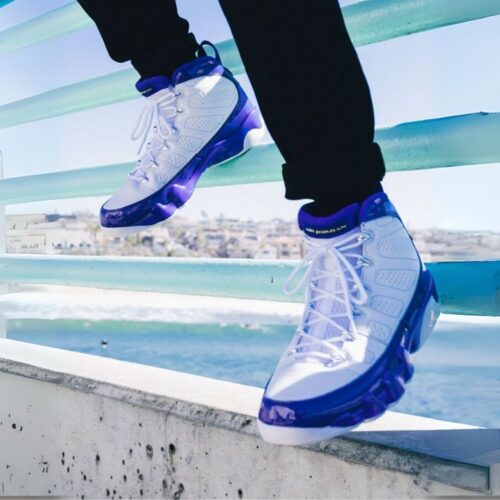 On-foot of the Air Jordan 9