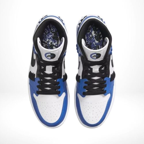 Top-down view of the Air Jordan 1