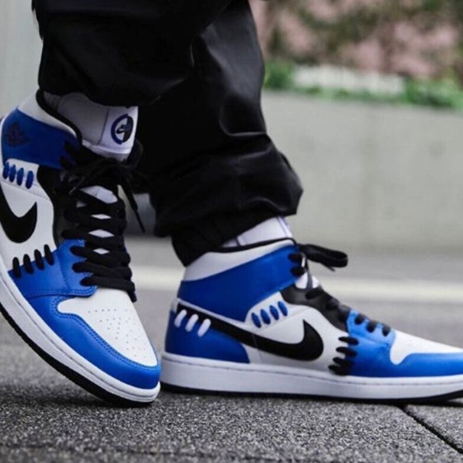 On-foot of the Air Jordan 1