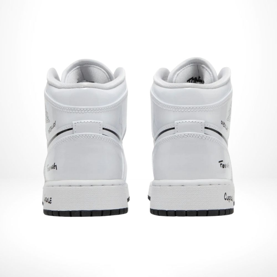 Rear view of the Air Jordan 1
