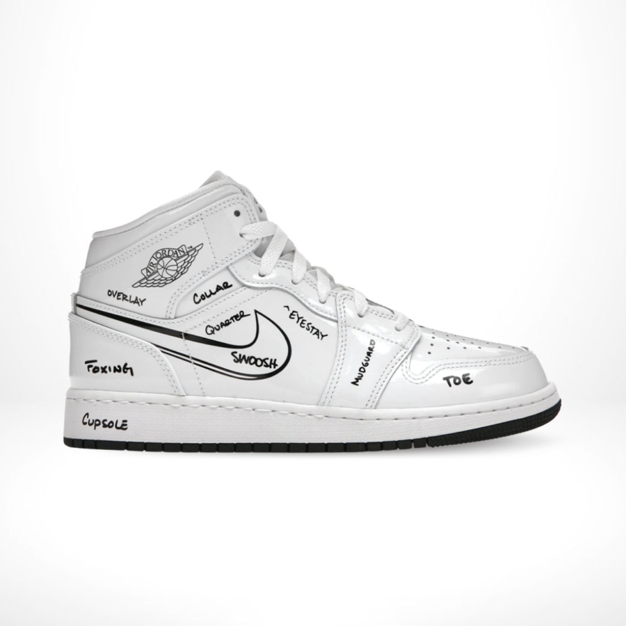 Side view of the Air Jordan 1