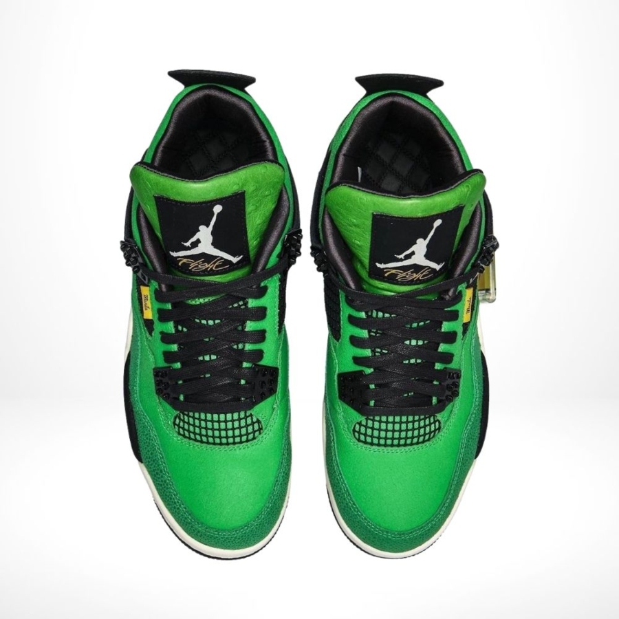 Top-down view of the Air Jordan 4