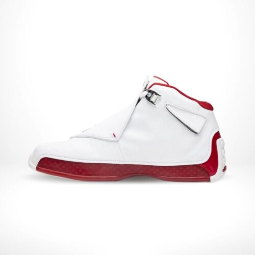 Medial side view of the Air Jordan 18